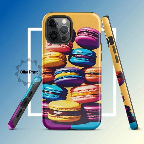 Ollieprint Delicious Macaron Tower Tough Case for iPhone® 11, 12, 13, 14, 15 - Ollie Print Designs LLC