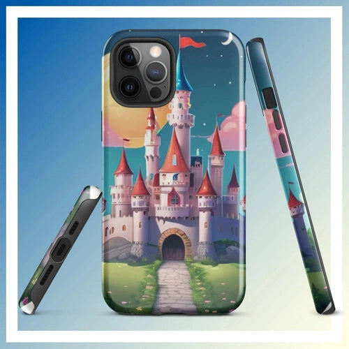 Ollieprint Fairytale Castle Artwork Tough Case for iPhone® 11, 12, 13, 14, 15 - Ollie Print Designs LLC