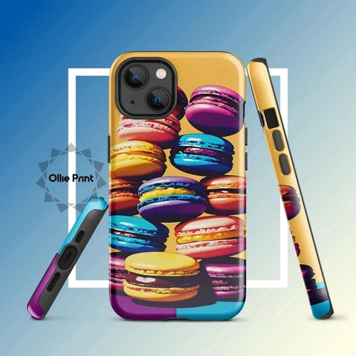 Ollieprint Delicious Macaron Tower Tough Case for iPhone® 11, 12, 13, 14, 15 - Ollie Print Designs LLC