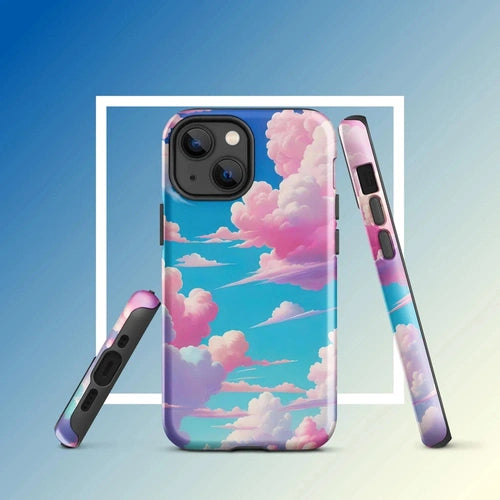 Ollieprint Cotton Candy Clouds Tough Case for iPhone® 11, 12, 13, 14, 15 - Ollie Print Designs LLC