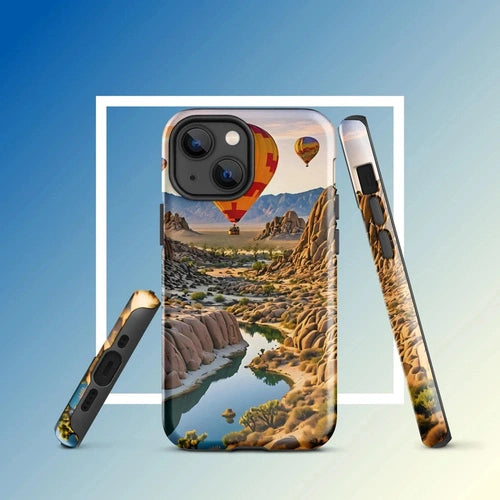 Ollie Print Canyon Balloon Tour Art Tough Case for iPhone® 11, 12, 13, 14, 15 - Ollie Print Designs LLC