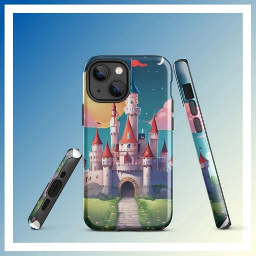 Ollieprint Fairytale Castle Artwork Tough Case for iPhone® 11, 12, 13, 14, 15 - Ollie Print Designs LLC