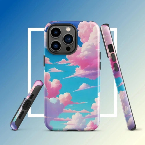 Ollieprint Cotton Candy Clouds Tough Case for iPhone® 11, 12, 13, 14, 15 - Ollie Print Designs LLC