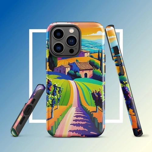 Ollieprint Tuscan Dream Art Tough Case for iPhone® 11, 12, 13, 14, 15 - Ollie Print Designs LLC