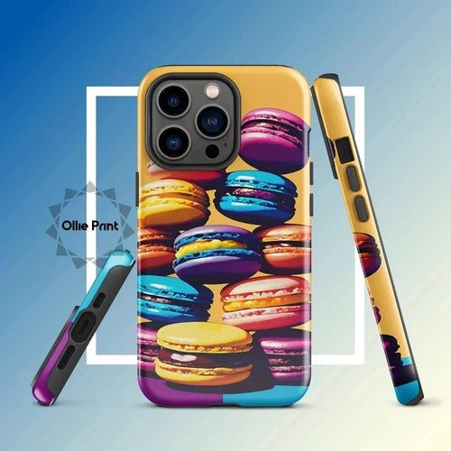 Ollieprint Delicious Macaron Tower Tough Case for iPhone® 11, 12, 13, 14, 15 - Ollie Print Designs LLC