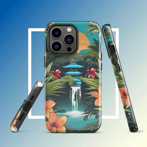 Ollieprint East Asia Paradise Artwork Tough Case for iPhone® 11, 12, 13, 14, 15 - Ollie Print Designs LLC