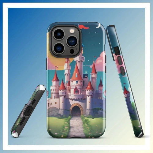 Ollieprint Fairytale Castle Artwork Tough Case for iPhone® 11, 12, 13, 14, 15 - Ollie Print Designs LLC