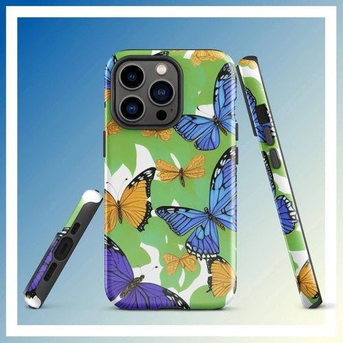 Ollieprint Butterfly Artwork Tough Case for iPhone® 11, 12, 13, 14, 15 - Ollie Print Designs LLC