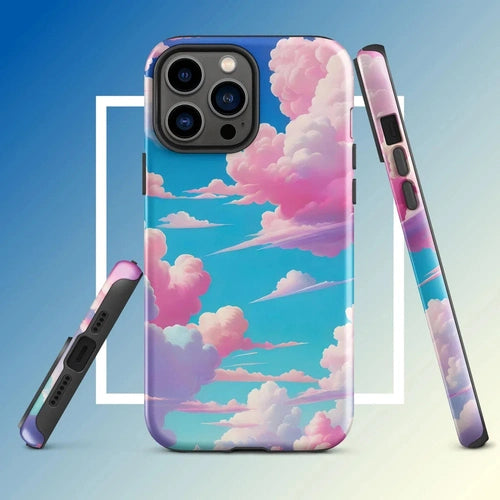 Ollieprint Cotton Candy Clouds Tough Case for iPhone® 11, 12, 13, 14, 15 - Ollie Print Designs LLC