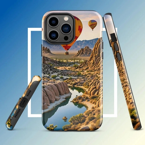 Ollie Print Canyon Balloon Tour Art Tough Case for iPhone® 11, 12, 13, 14, 15 - Ollie Print Designs LLC