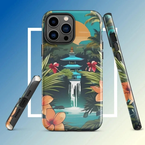 Ollieprint East Asia Paradise Artwork Tough Case for iPhone® 11, 12, 13, 14, 15 - Ollie Print Designs LLC