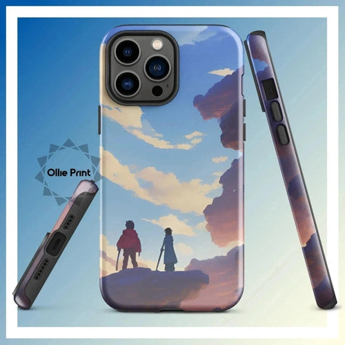 Ollieprint Anime Style Cloud Walkers Art Tough Case for iPhone® 11, 12, 13, 14, 15 - Ollie Print Designs LLC