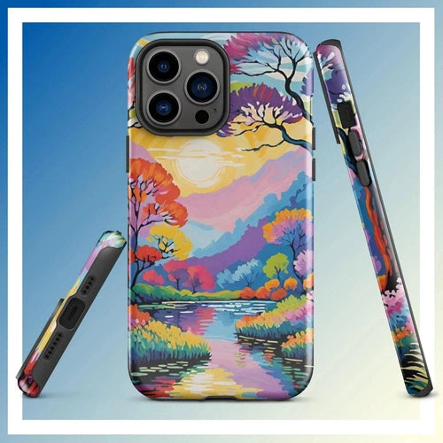 Ollie Print Lakeside Retreat iPhone® 11, 12, 13, 14, 15 Tough Case - Ollie Print Designs LLC