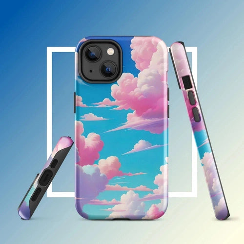 Ollieprint Cotton Candy Clouds Tough Case for iPhone® 11, 12, 13, 14, 15 - Ollie Print Designs LLC