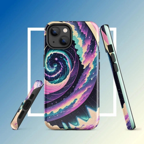 Ollie Print Purple Galaxies Artwork Tough Case for iPhone® 11, 12, 13, 14, 15 - Ollie Print Designs LLC