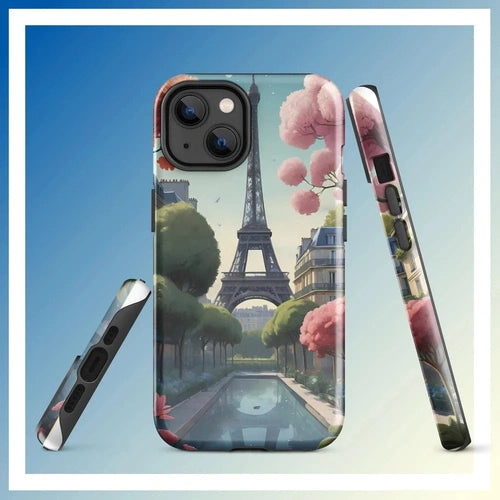 Parisian Chic: Eiffel Tower Art Tough Case for iPhone® 11 - 15 - Ollie Print Designs LLC