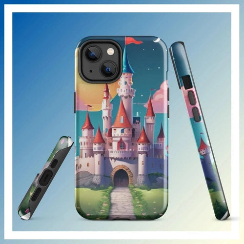 Ollieprint Fairytale Castle Artwork Tough Case for iPhone® 11, 12, 13, 14, 15 - Ollie Print Designs LLC