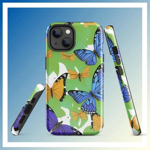 Ollieprint Butterfly Artwork Tough Case for iPhone® 11, 12, 13, 14, 15 - Ollie Print Designs LLC