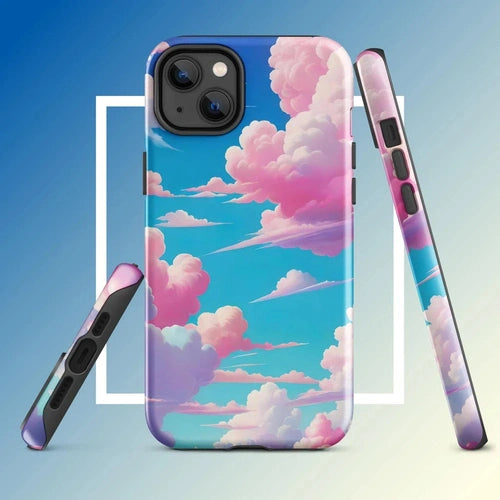 Ollieprint Cotton Candy Clouds Tough Case for iPhone® 11, 12, 13, 14, 15 - Ollie Print Designs LLC