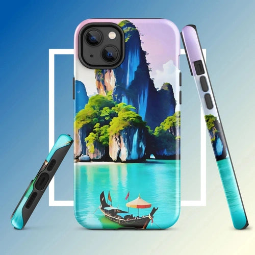 Ollieprint Thai Paradise Art Tough Case for iPhone® 11, 12, 13, 14, 15 - Ollie Print Designs LLC