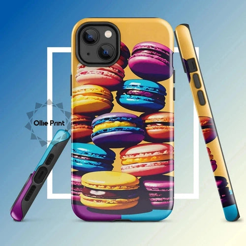 Ollieprint Delicious Macaron Tower Tough Case for iPhone® 11, 12, 13, 14, 15 - Ollie Print Designs LLC