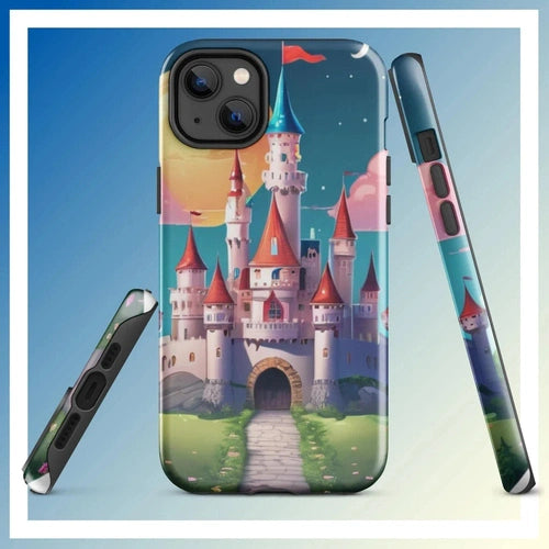 Ollieprint Fairytale Castle Artwork Tough Case for iPhone® 11, 12, 13, 14, 15 - Ollie Print Designs LLC