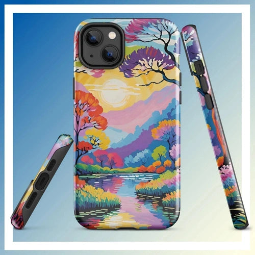 Ollie Print Lakeside Retreat iPhone® 11, 12, 13, 14, 15 Tough Case - Ollie Print Designs LLC