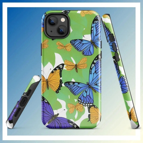 Ollieprint Butterfly Artwork Tough Case for iPhone® 11, 12, 13, 14, 15 - Ollie Print Designs LLC