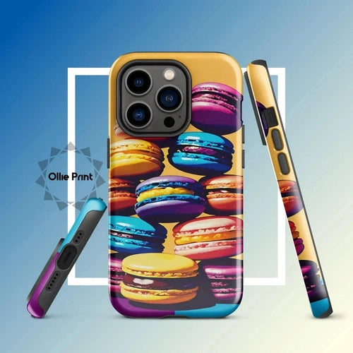 Ollieprint Delicious Macaron Tower Tough Case for iPhone® 11, 12, 13, 14, 15 - Ollie Print Designs LLC