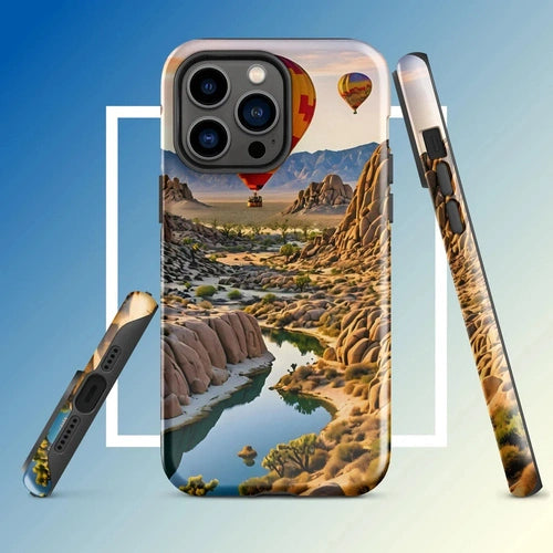 Ollie Print Canyon Balloon Tour Art Tough Case for iPhone® 11, 12, 13, 14, 15 - Ollie Print Designs LLC