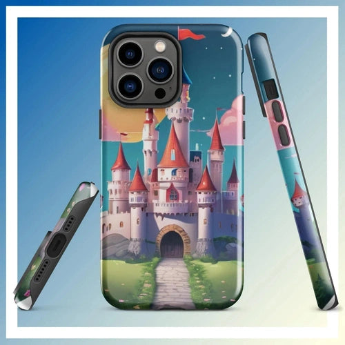 Ollieprint Fairytale Castle Artwork Tough Case for iPhone® 11, 12, 13, 14, 15 - Ollie Print Designs LLC