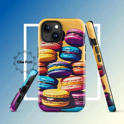 Ollieprint Delicious Macaron Tower Tough Case for iPhone® 11, 12, 13, 14, 15