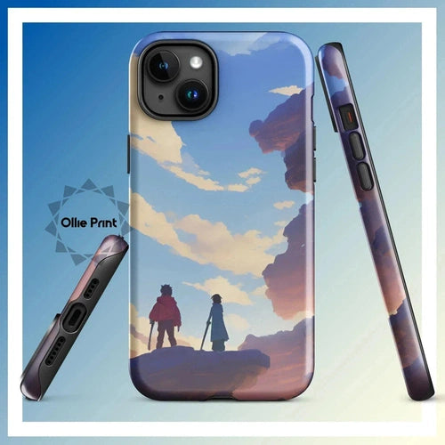 Ollieprint Anime Style Cloud Walkers Art Tough Case for iPhone® 11, 12, 13, 14, 15