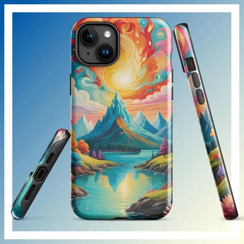 Ollie Print Fire and Water Art Tough Case for iPhone® 11, 12, 13, 14, 15