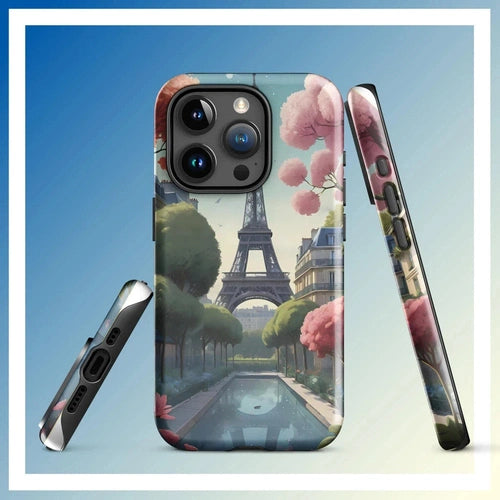 Parisian Chic: Eiffel Tower Art Tough Case for iPhone® 11 - 15