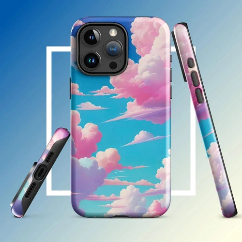 Ollieprint Cotton Candy Clouds Tough Case for iPhone® 11, 12, 13, 14, 15 - Ollie Print Designs LLC