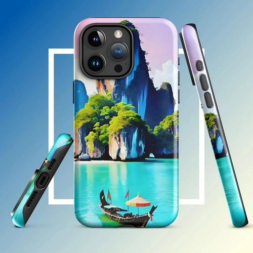 Ollieprint Thai Paradise Art Tough Case for iPhone® 11, 12, 13, 14, 15 - Ollie Print Designs LLC