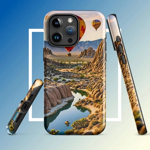 Ollie Print Canyon Balloon Tour Art Tough Case for iPhone® 11, 12, 13, 14, 15 - Ollie Print Designs LLC