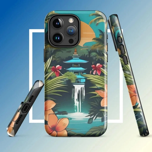 Ollieprint East Asia Paradise Artwork Tough Case for iPhone® 11, 12, 13, 14, 15 - Ollie Print Designs LLC