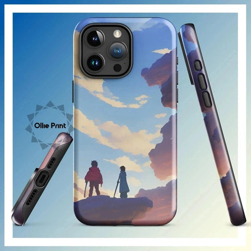 Ollieprint Anime Style Cloud Walkers Art Tough Case for iPhone® 11, 12, 13, 14, 15 - Ollie Print Designs LLC