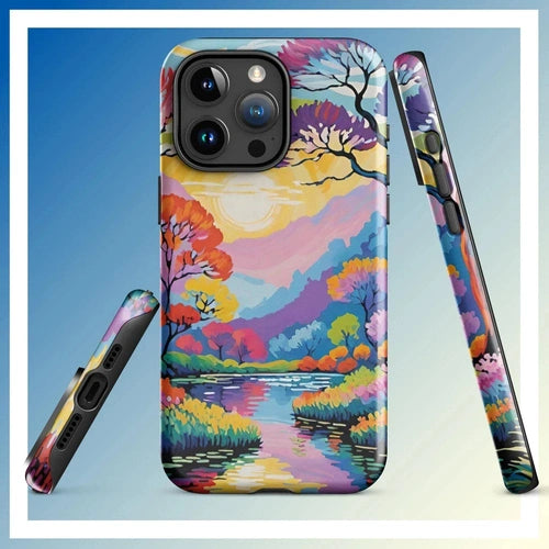 Ollie Print Lakeside Retreat iPhone® 11, 12, 13, 14, 15 Tough Case - Ollie Print Designs LLC