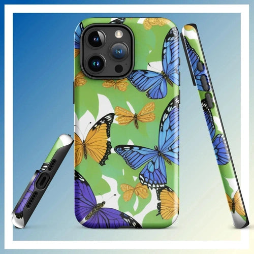 Ollieprint Butterfly Artwork Tough Case for iPhone® 11, 12, 13, 14, 15 - Ollie Print Designs LLC