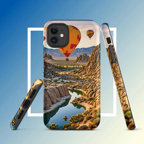 Ollie Print Canyon Balloon Tour Art Tough Case for iPhone® 11, 12, 13, 14, 15 - Ollie Print Designs LLC