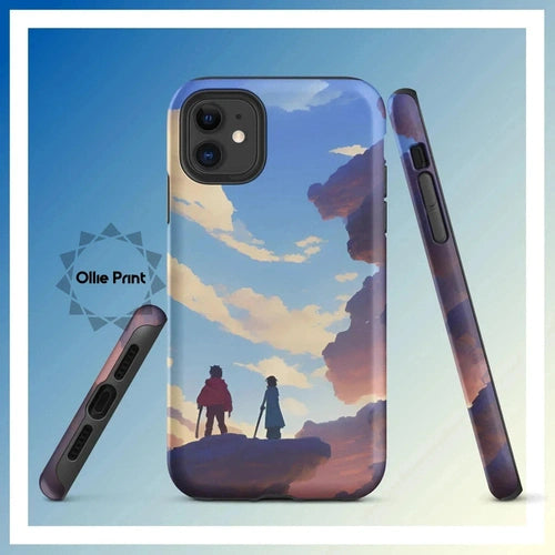 Ollieprint Anime Style Cloud Walkers Art Tough Case for iPhone® 11, 12, 13, 14, 15 - Ollie Print Designs LLC