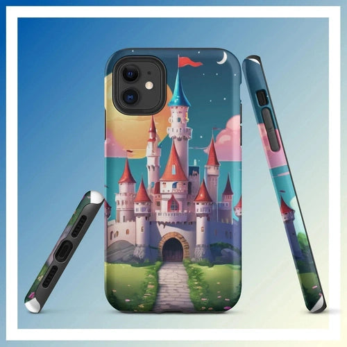 Ollieprint Fairytale Castle Artwork Tough Case for iPhone® 11, 12, 13, 14, 15 - Ollie Print Designs LLC