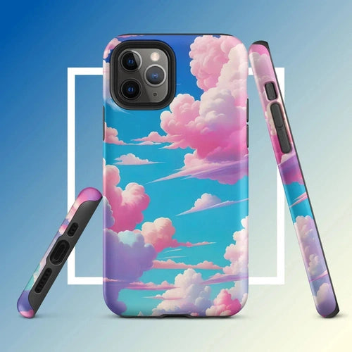 Ollieprint Cotton Candy Clouds Tough Case for iPhone® 11, 12, 13, 14, 15 - Ollie Print Designs LLC