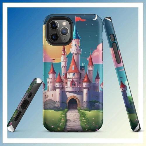 Ollieprint Fairytale Castle Artwork Tough Case for iPhone® 11, 12, 13, 14, 15 - Ollie Print Designs LLC