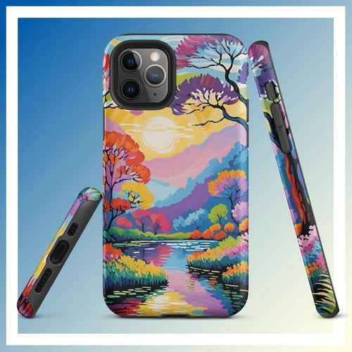 Ollie Print Lakeside Retreat iPhone® 11, 12, 13, 14, 15 Tough Case - Ollie Print Designs LLC