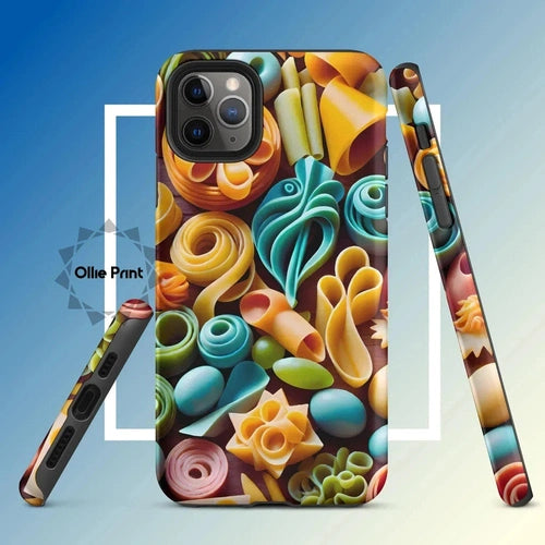 Ollieprint Pasta Shapes Art Tough Case for iPhone® - Ollie Print Designs LLC