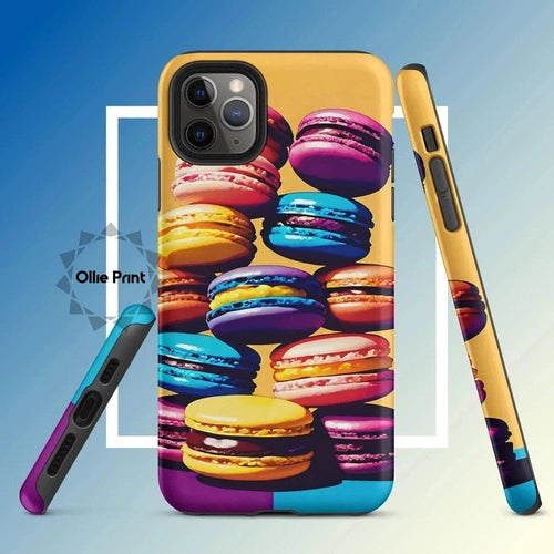 Ollieprint Delicious Macaron Tower Tough Case for iPhone® 11, 12, 13, 14, 15 - Ollie Print Designs LLC